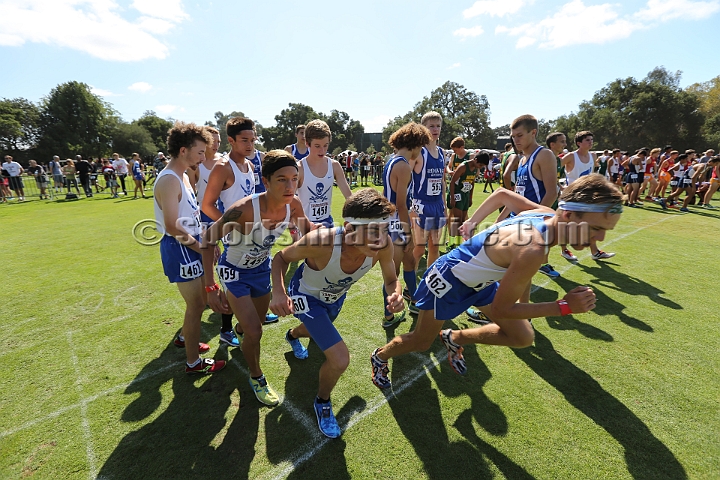 2014StanfordSeededBoys-567.JPG - Seeded boys race at the Stanford Invitational, September 27, Stanford Golf Course, Stanford, California.